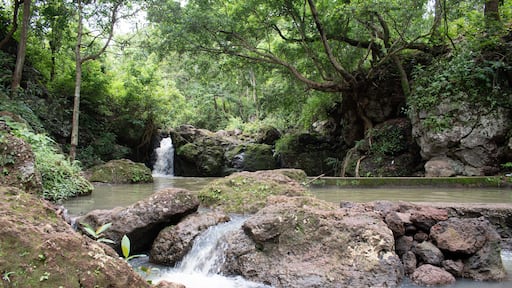 upper ghaghri waterfalls, of ghaghri river, at netarhat, jharkhand, india