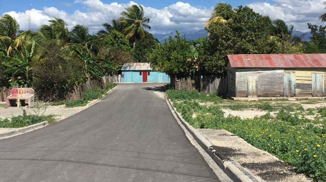 Casitas de campo cerca de Jimani, República Dominicana.
