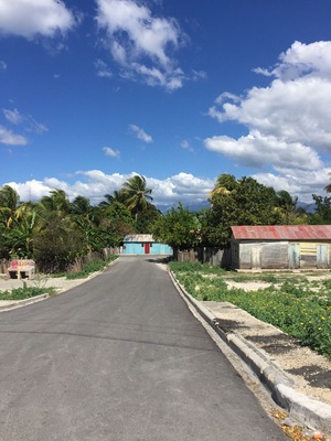 Casitas de campo cerca de Jimani, República Dominicana.