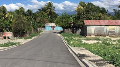 Casitas de campo cerca de Jimani, República Dominicana.