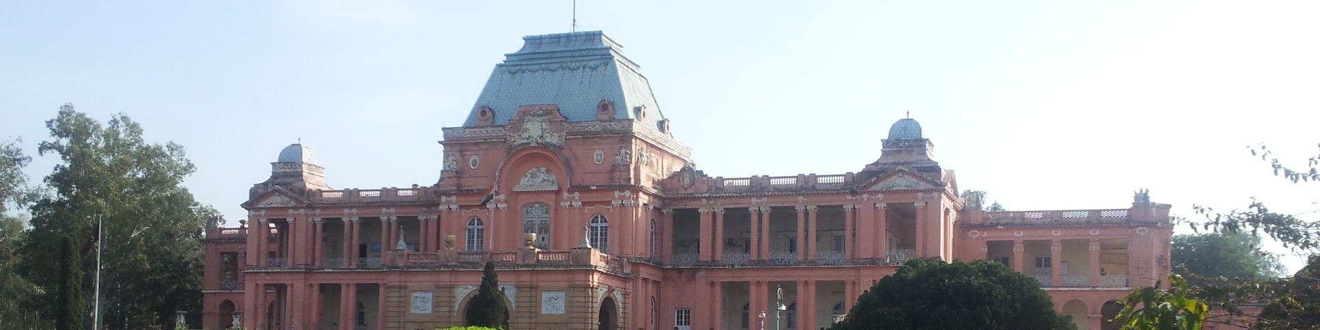 The Jagatjit Palace in Kapurthala, Punjab (once a princely state during the British Raj) . The main palace and its gardens were modelled on the Palace of Versailles.
