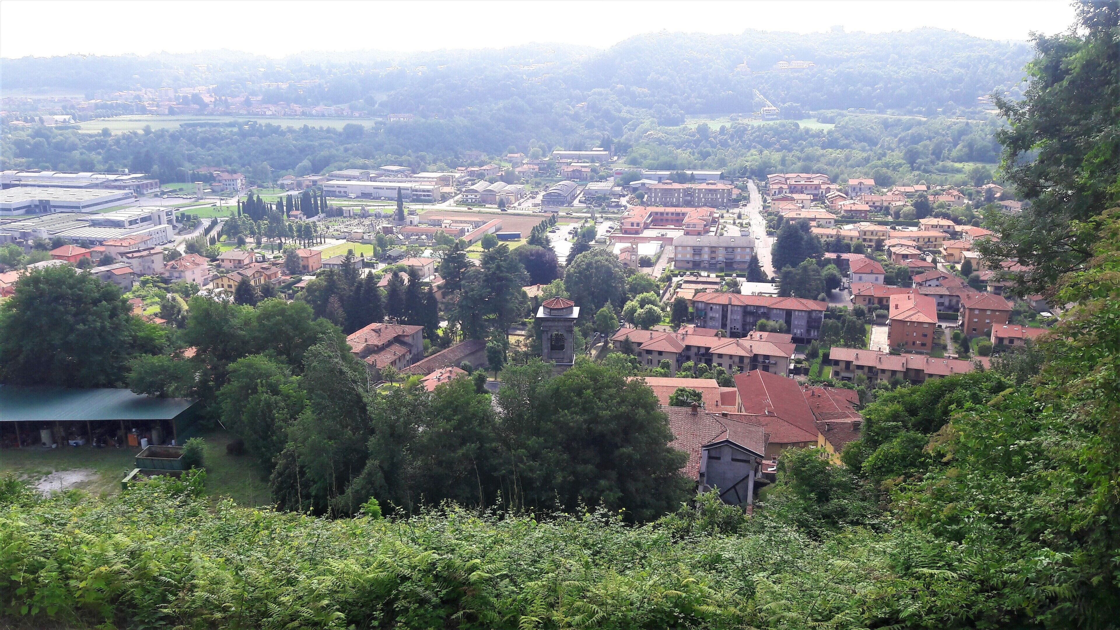 Veduta su Villa di Basso a Villa d'Adda