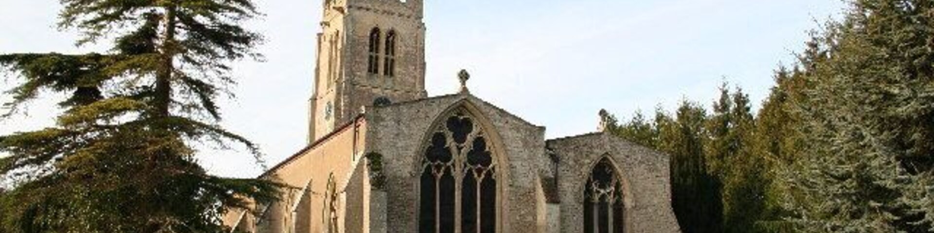 St.Andrew's church, Rippingale, Lincs. A grand Perpendicular tower of St.Andrew's is a prominent landmark in this part of Lincolnshire, the church is a curious nave and chancel in one with a six bay arcade of c1300