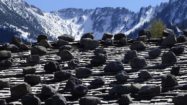 Roof and mountain tops