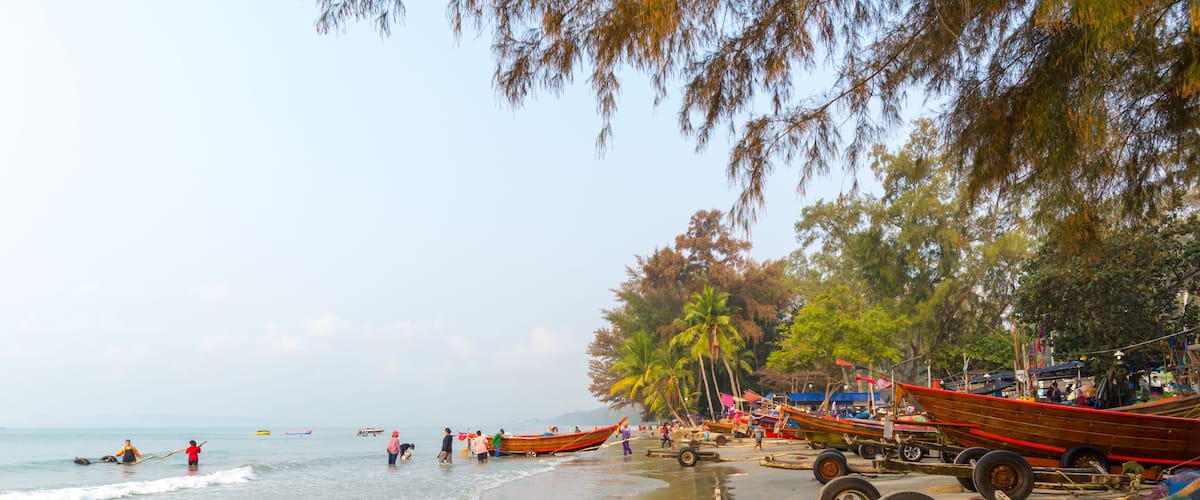 Lifestyle by coastline Ban Phe,Rayong,Thailand