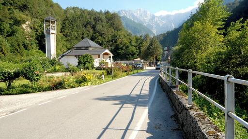 Road that leads to the Resia valley at Resiutta in Canal del Ferro / Friuli-Venezia Giulia / Italy / EU.