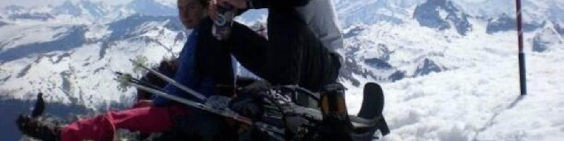 Somewhere off the beaten path close to Col de la Colombière -- we summited here and had a congratulatory incredible view of the French and Swiss alps. #snow