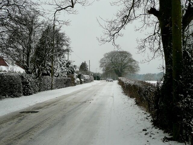 Gorsey Lane, Wythall Looking north-west from near the junction with Station Road.