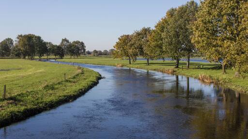 Southern river arm of the Wümme