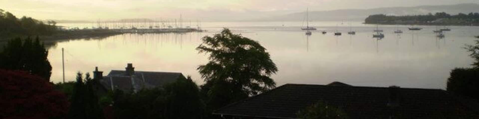 Dawn over Rhu narrows