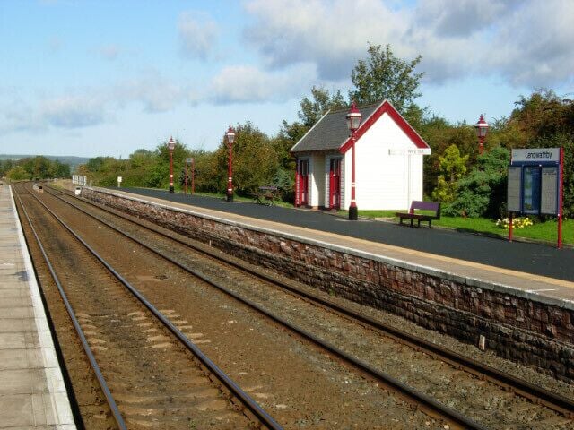 Langwathby Station Langwathby has an immaculate small station on the Settle and Carlisle line.