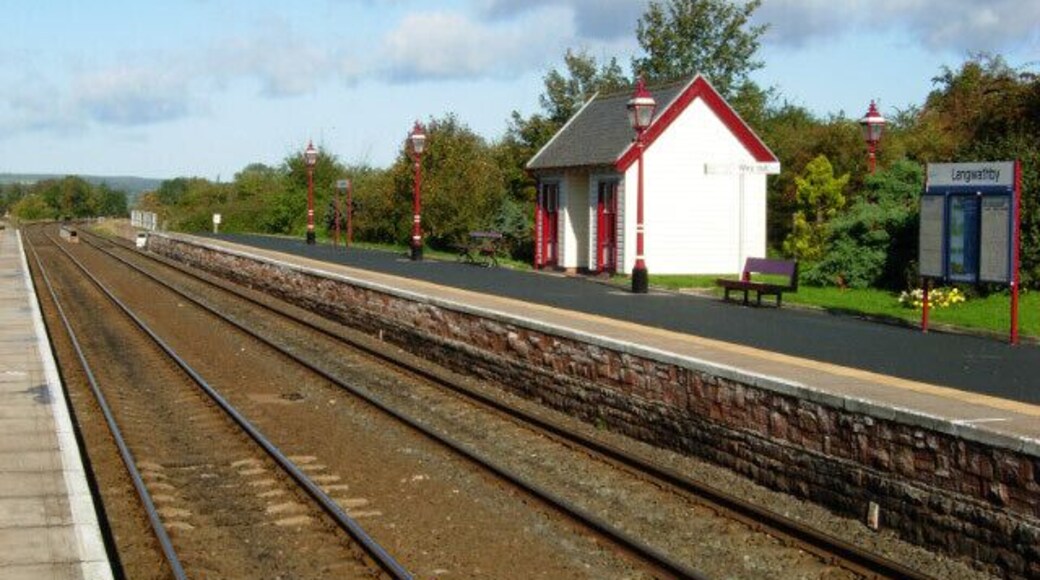 Langwathby Station Langwathby has an immaculate small station on the Settle and Carlisle line.