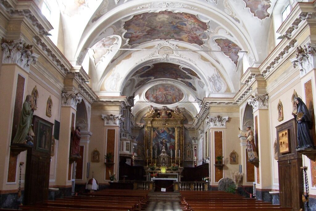 Inside of the Church of San Lorenzo. Sonico, Val Camonica