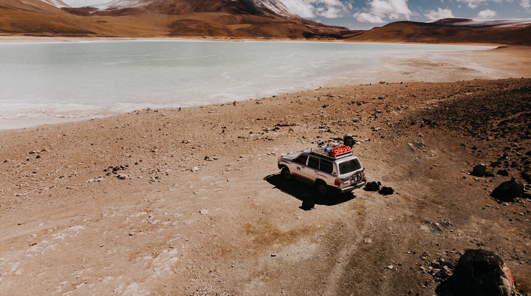 Found this beautiful lake as we made our way to salar de uyuni from Atacama.