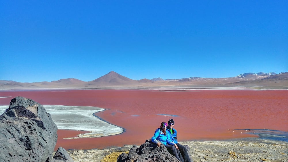 Wooowwww!! #bolivia #southamerica #lagunacolorada #nature #landscape #colorful #red #nature