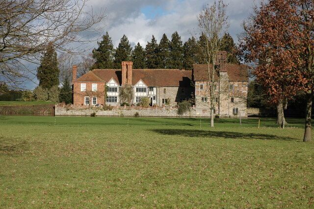 Birtsmorton Court Viewed from the south. Pevsner describes Birtsmorton Court as 'An eminently picturesque house placed in a wide moat.' The house is a popular venue for weddings. See: http://www.birtsmortoncourt.com/site/birtsmorton_court.cfm/page:history_and_heritage