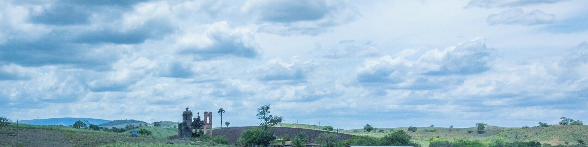 Sugar cane fields in Nossa Senhora do Socorro near SE-235. I'm not sure which church is to the center left but there was no time to explore. #BVStrove
