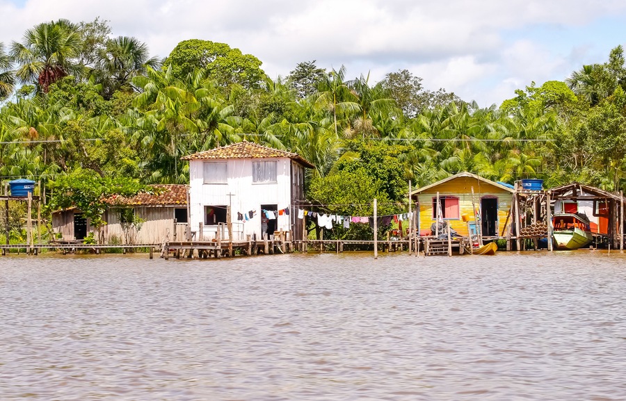 houses on the beach