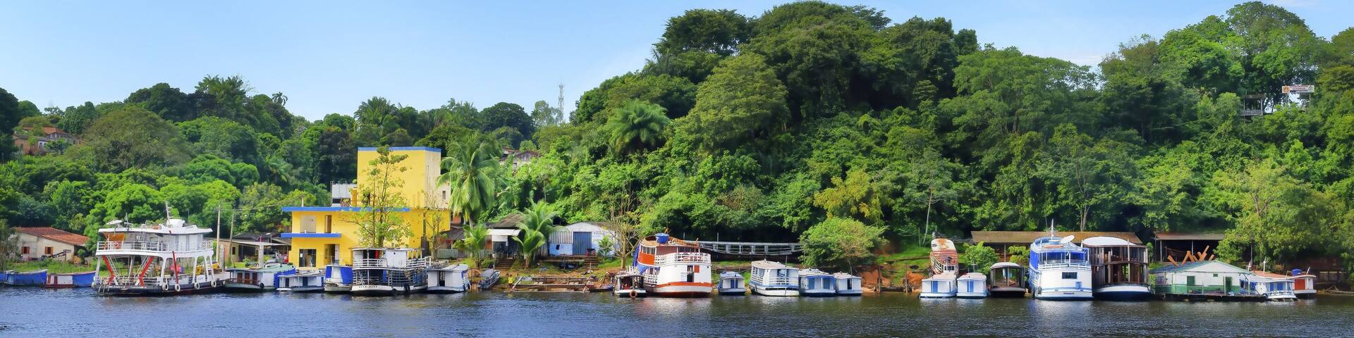 Oriximina city along the Trombetas River, Para State, Brazil