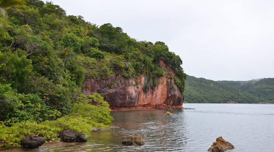 Landscape of the Paraguaçu River in the region between the municipalities of Maragogipe and Saubara. Region at the mouth of the Paraguaçu River, which flows into the Baía de Todos os Santos - Bahia
