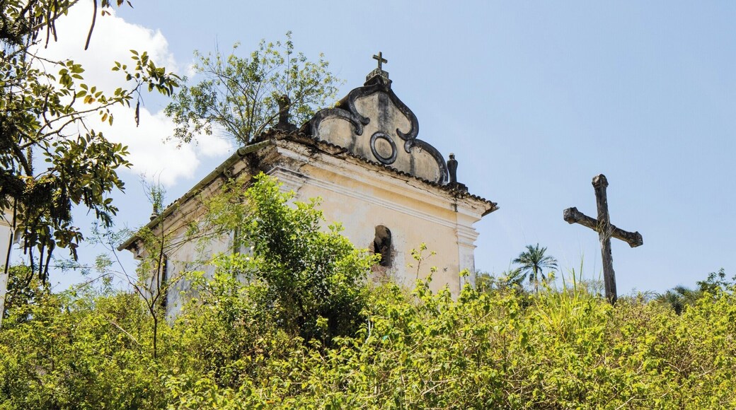 View of Capela da Santa Casa de Misericórdia from lower access road. Maragogipe, Bahia, Brazil.