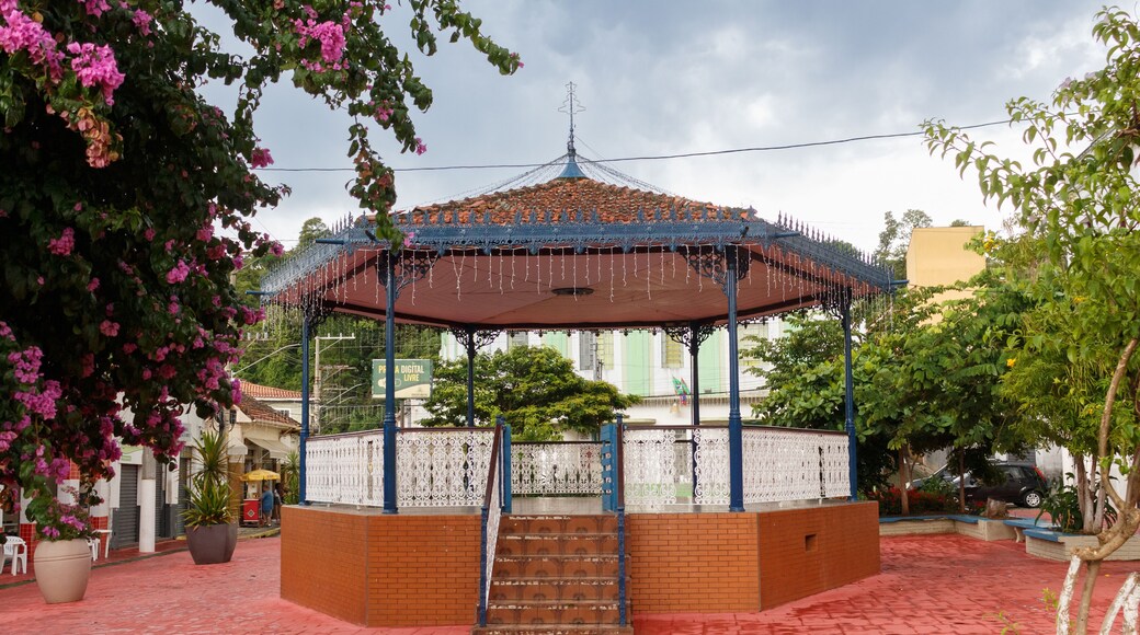 Coreto de Pirapora do Bom Jesus - PIRAPORA DO BOM JESUS, SP, BRAZIL - JANUARY 15, 2023: Bandstand at Dom Paulo Rolin Loureiro square in the center of the city.