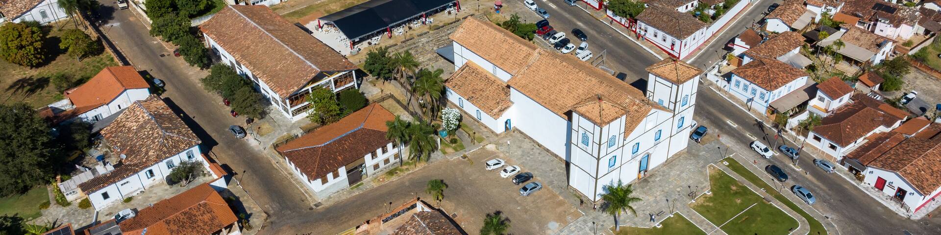Pirenopolis in Goias, Brazil. Aerial view.