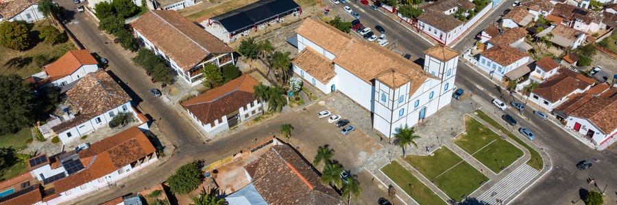 Pirenopolis in Goias, Brazil. Aerial view.