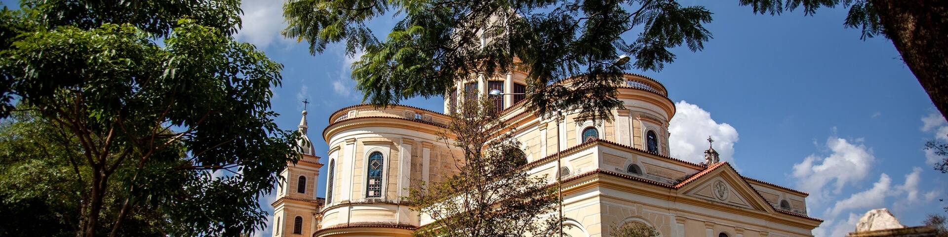 Scenic view of the church of Santa Branca in Sao Paulo, Brazil on a sunny day