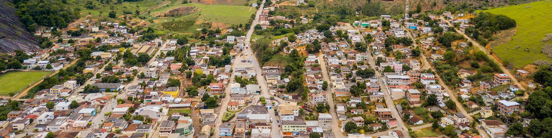 City of Pancas in the middle of the stone mountains of Espírito Santo, Brazil