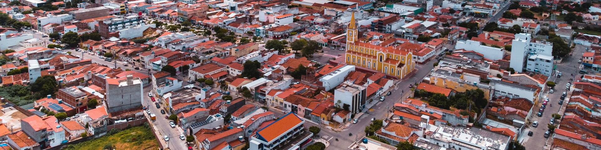 Sertão Caatinga Serra Talhada Pernambuco Triunfo Pernambucano Paisagem Cidade Igreja Lampião Natureza Construção Xaxado Forró PE Brazil Viagem Drone