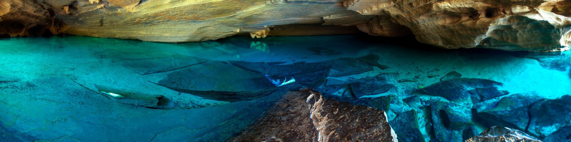 pond in the cave