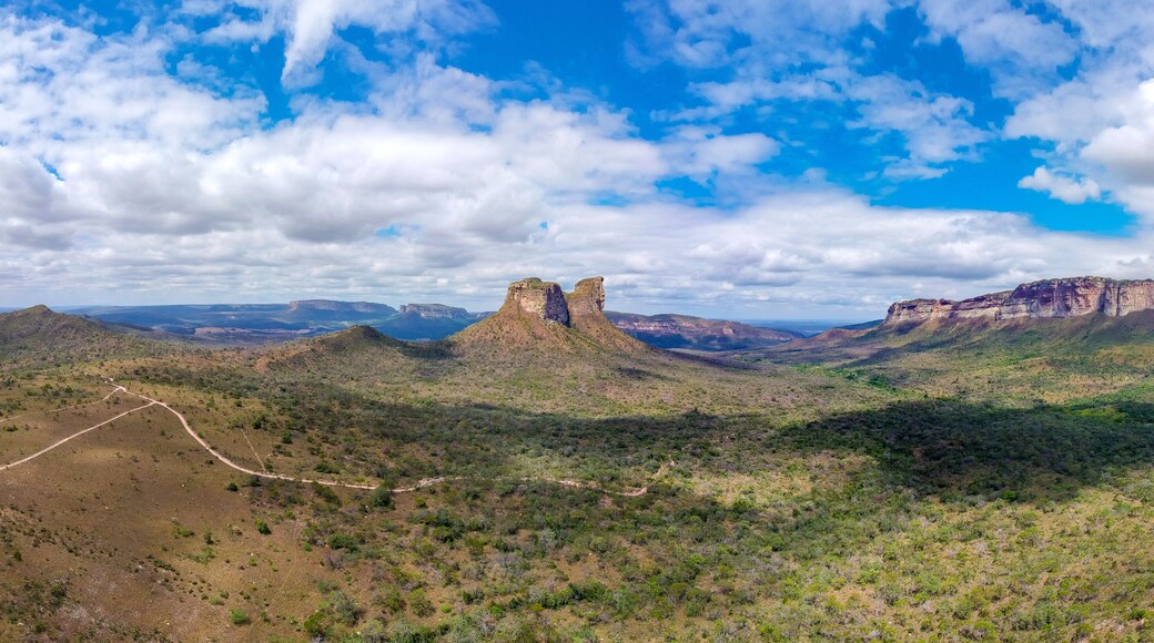 mountain and valley near lençóis and morro do camelo chapada diamantina national park bahia brazil