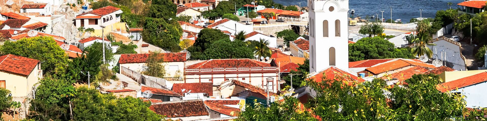 A cidade de Piranhas, Alagoas, Brazil