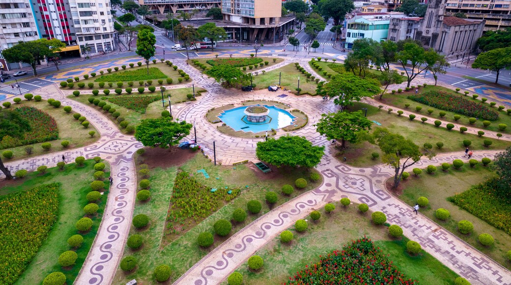 Aerial view of Raul Soares square, Belo Horizonte, Minas Gerais, Brazil. City center