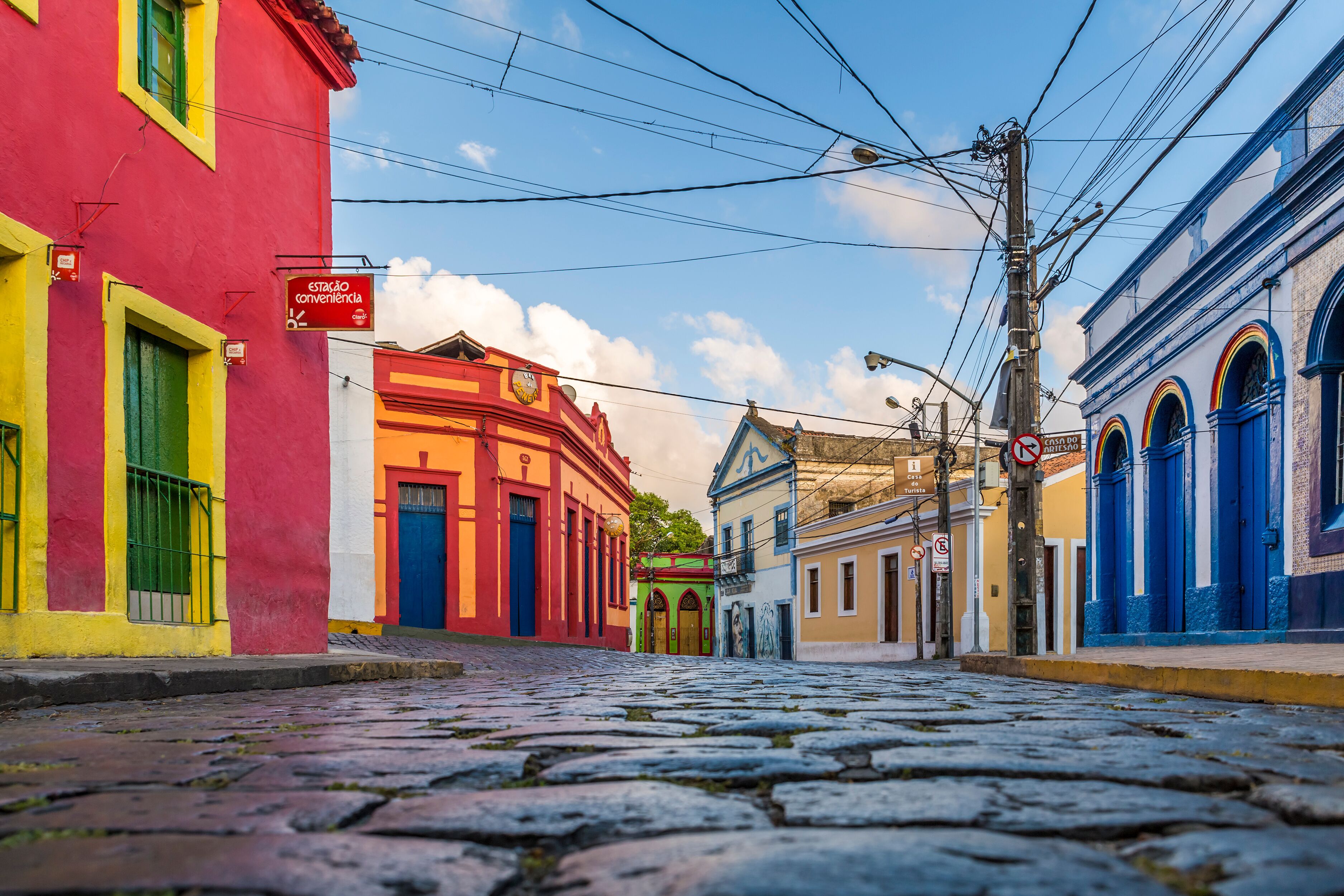 The colonial architecture of Olinda in Pernambuco, Brazil.