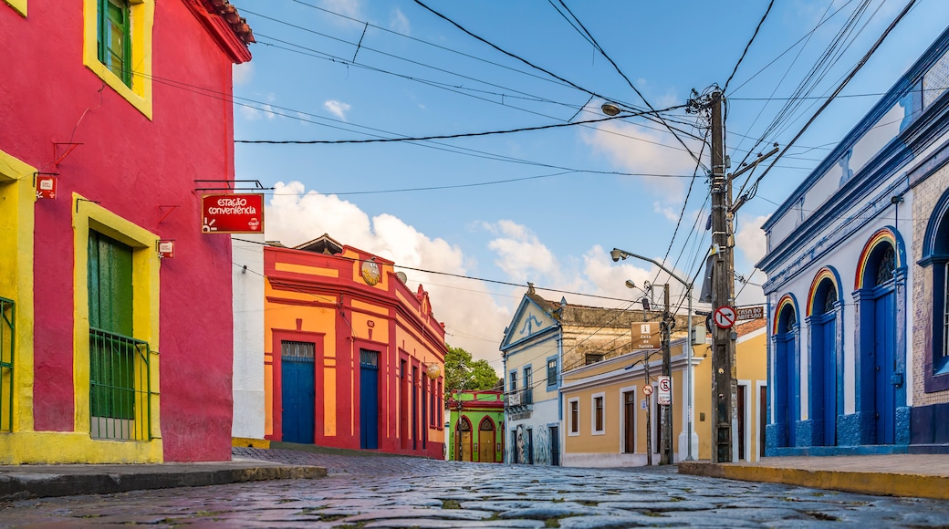 The colonial architecture of Olinda in Pernambuco, Brazil.