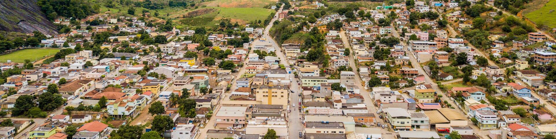 City of Pancas in the middle of the stone mountains of Espírito Santo, Brazil