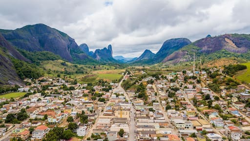 City of Pancas in the middle of the stone mountains of Espírito Santo, Brazil