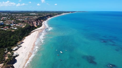 Drone view of a brazilian beach