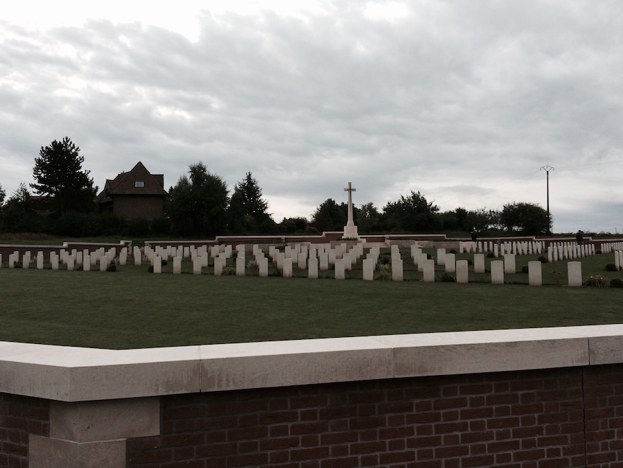 The site of the most recent war grave cemetery to be built.
Google the amazing story of the dna search that they undertook to find the identities of the missing.
https://en.m.wikipedia.org/wiki/Fromelles_(Pheasant_Wood)_Military_Cemetery