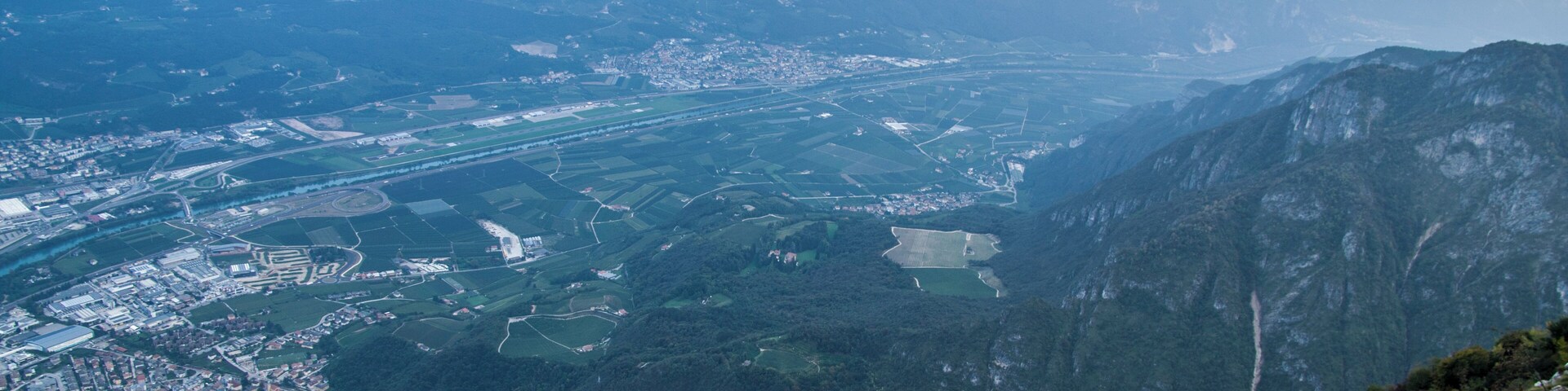 Trento from Vason and cliffs