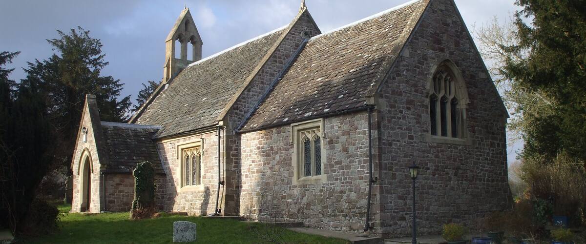 The church at Llanddewi Fach It appears to be a dwelling now (?)