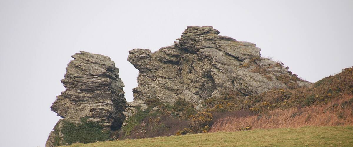 Hazel Tor, near Soar Mill Cove, in South Devon, UK.