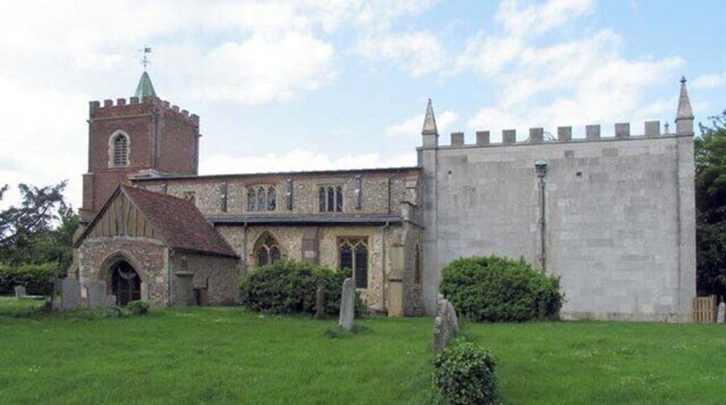 St Mary Magdalene parish church, Great Offley, Hertfordshire, seen from the south