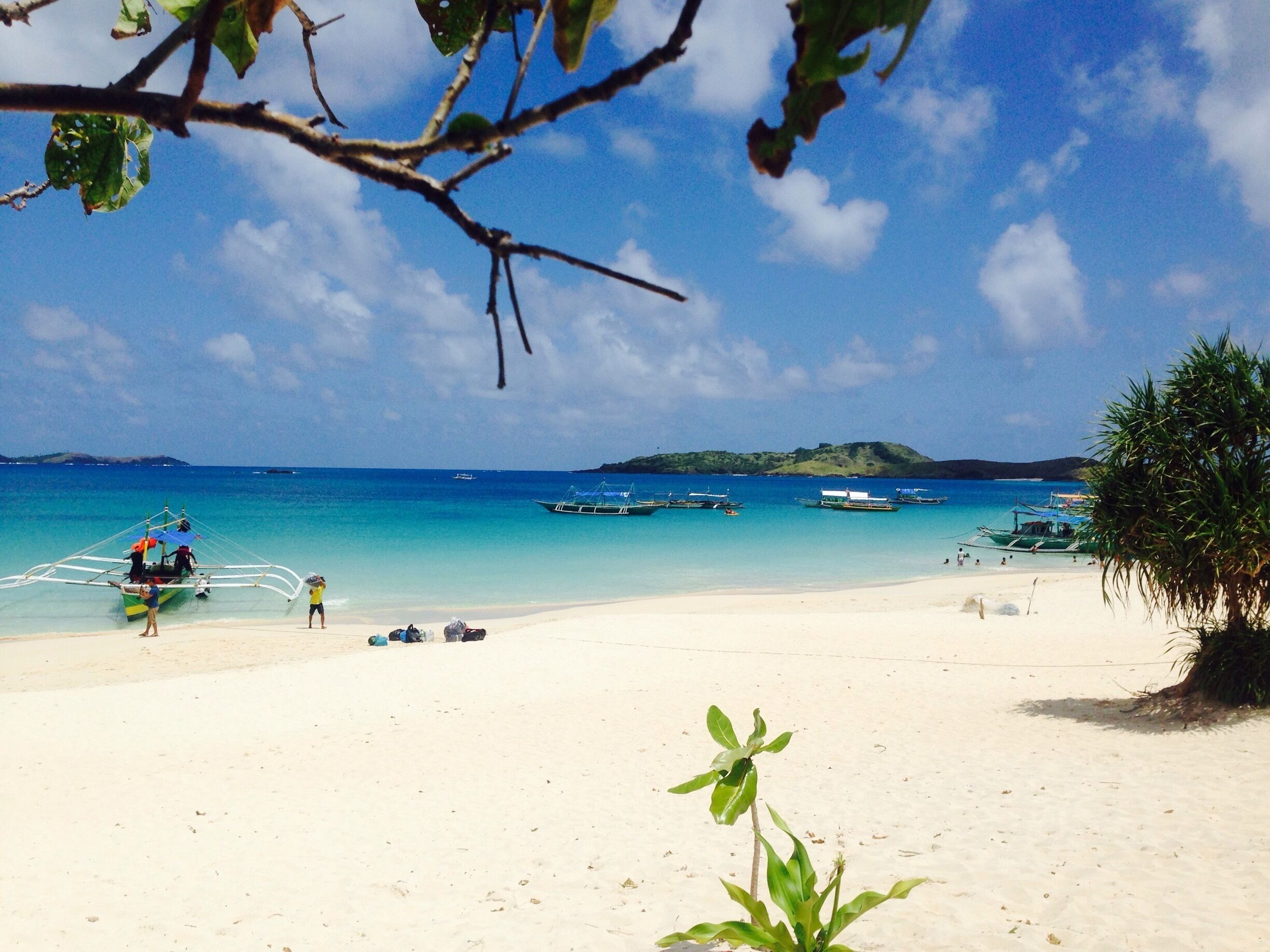 Visitors arriving Calaguas Island. Perfect for weekend getaway.