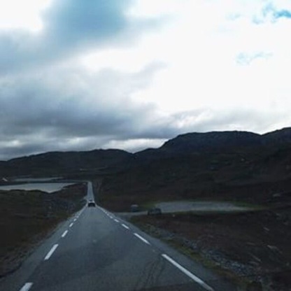 Driving over the mountains from east to west.