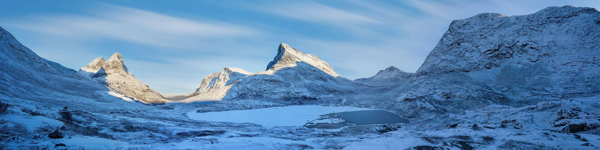 Trollstigen in winter, Rauma, Norway