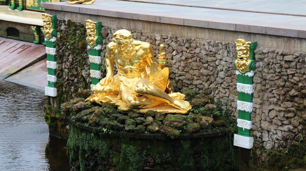 Statue of Grand Cascade, Grand Peterhof Palace, Russia