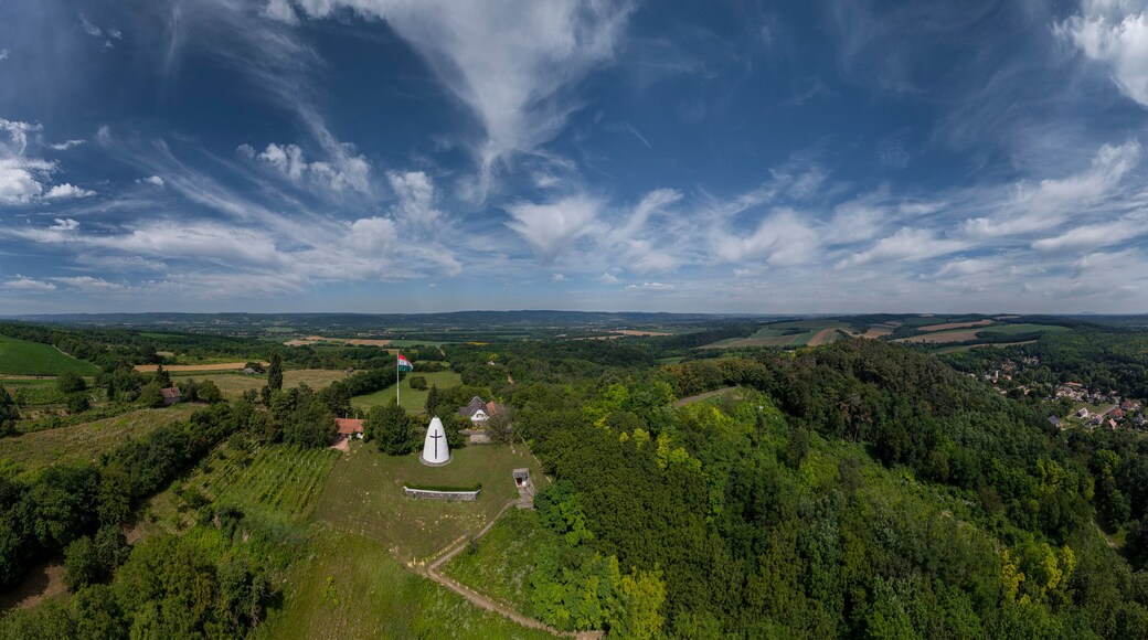 The furnace chapel (Hungarian name is Kemence kapolna) is a unique sight in Zala county, Hungary. Furnace shaped small temple in top of a grape hill.
